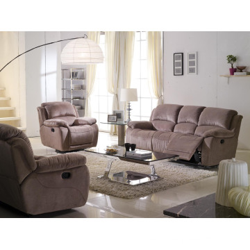 Set de canapé inclinable en tissu marron